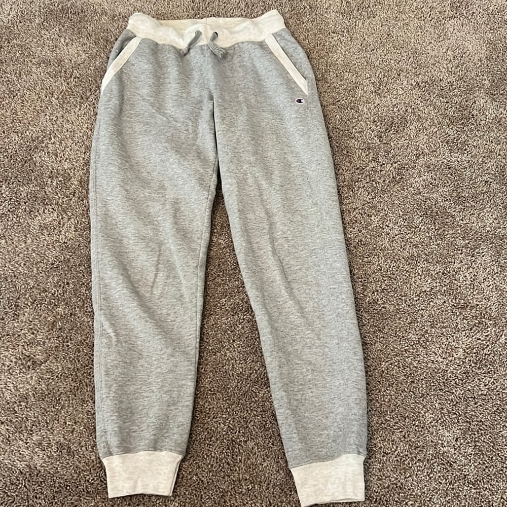 Champion light grey and tan joggers